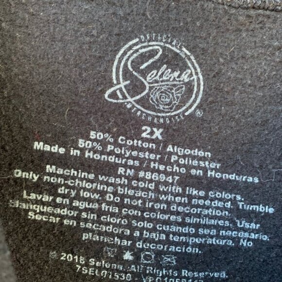Vintage "Como la Flor" Selena Quintanilla crew neck sweatshirt size 2X. - Picture 3 of 6